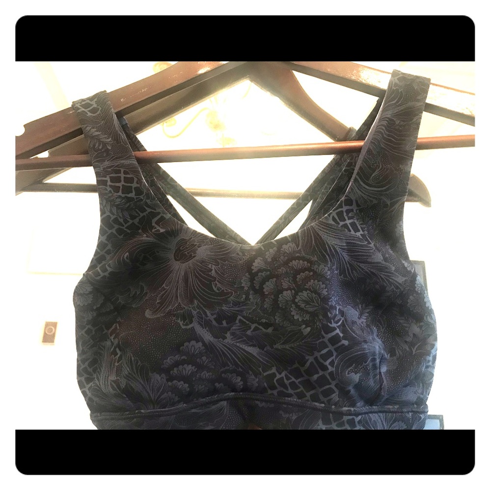 NWOT blue design energy bra sz 2